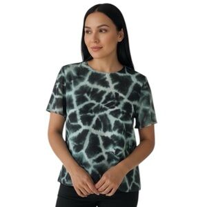 ✨ Roberto Cavalli Giraffe-Print Silk Cut-Out T-Shirt — NWT (Medium) ✨